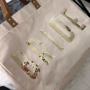 Oversized BRIDE tote